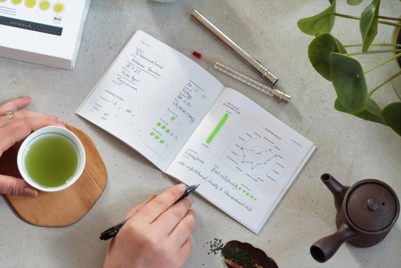 Kabuse Frühpflück-Set von Keiko, Set, 5 Tees à 15 g mit Tasting-Notizbuch