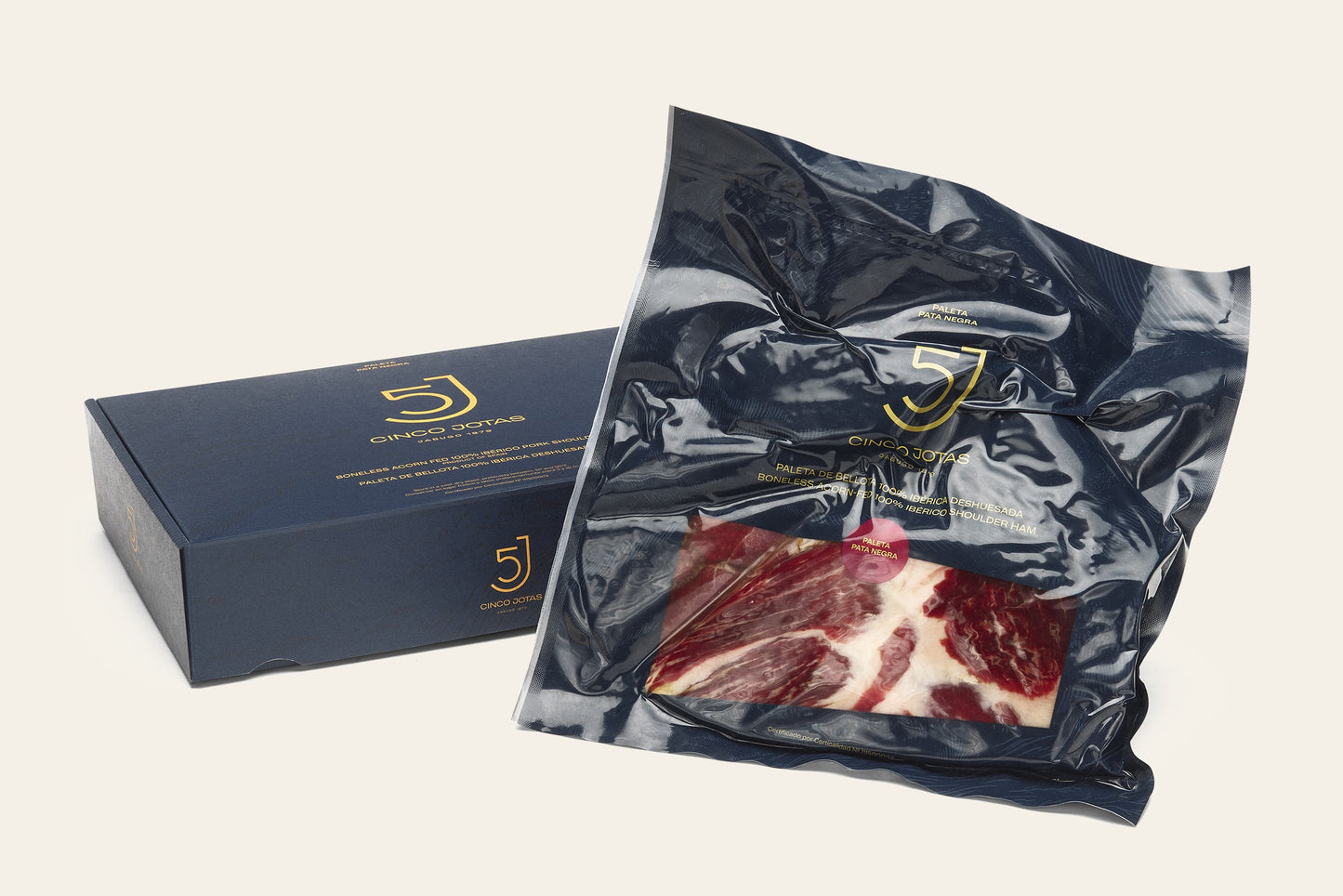 36 Monate gereiftes, kräftiger Vorderschinken (Paleta) | mit Eicheln gefüttert (Bellota) 100 % Ibérico „Brida Nega“ aus Andalusien