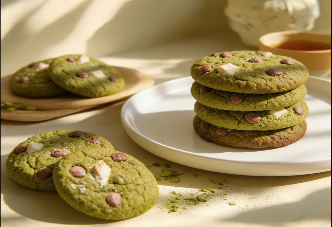 Soft Matcha Cookies