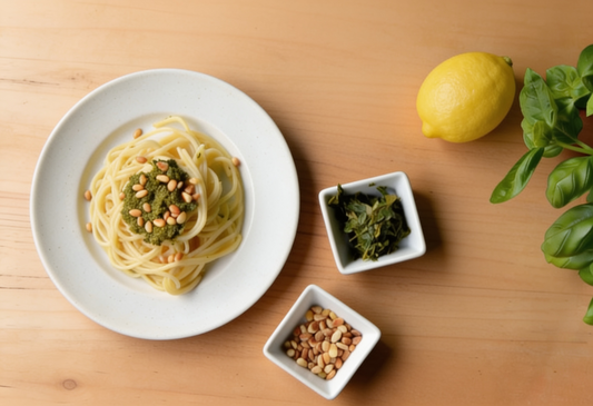 Grüntee-Pesto mit japanischem Bio-Tee