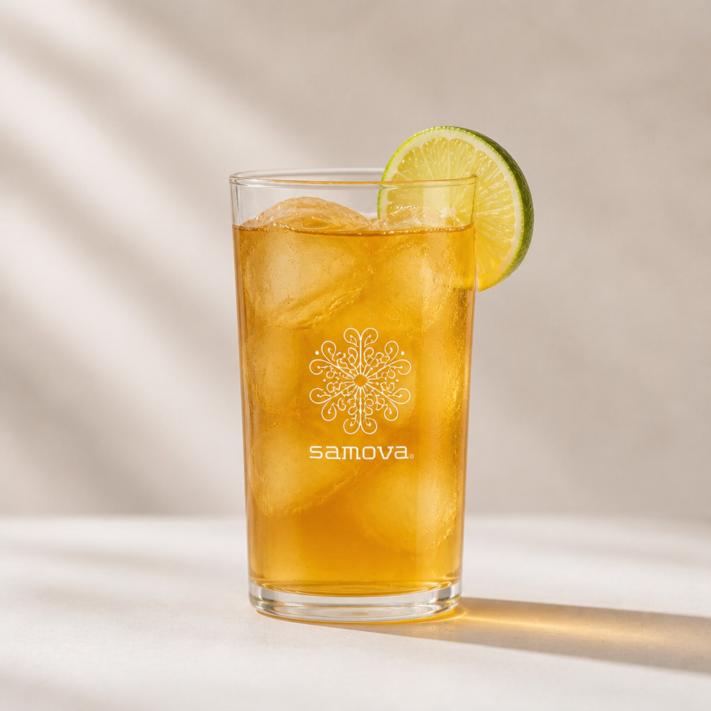 Inner Light Ice Tea mit Limette – Rezept mit samova Bio-Grüntee