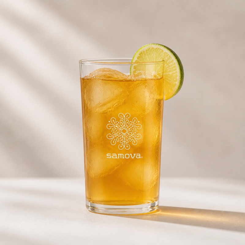 Inner Light Ice Tea mit Limette – Rezept mit samova Bio-Grüntee