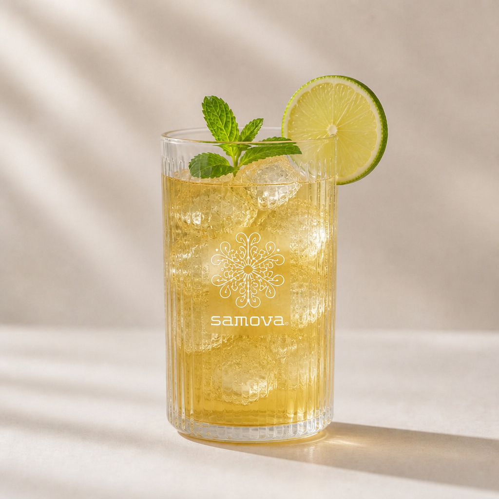Low Rider on Ice – Rezept mit samova Bio-Grüntee