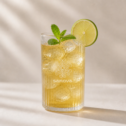 Low Rider on Ice – Rezept mit samova Bio-Grüntee