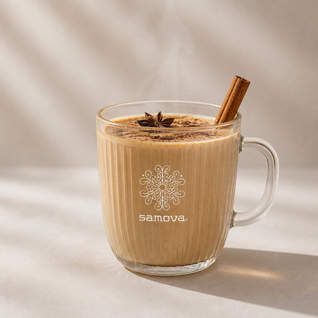 Space Cookie Chai Latte – Rezept mit samova Bio-Gewürztee