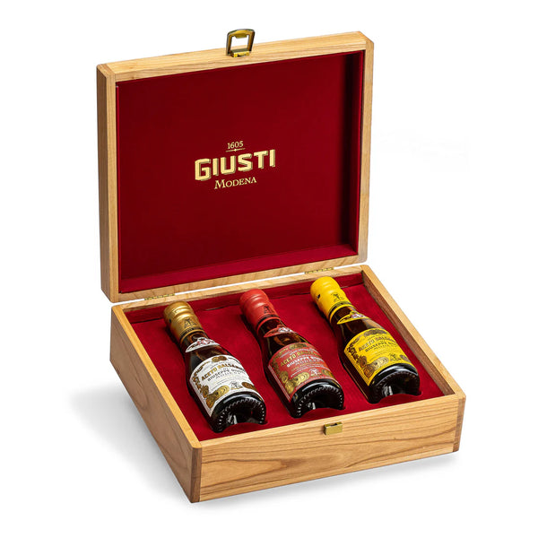 Trio Holzkiste | 2,3 und 4 Goldmedaillen | Aceto Balsamico di Modena IGP