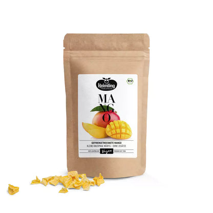 Gefriergetrocknete Mango | Knusprig-exotischer Fruchtgenuss | 100% Mango ohne Zusätze | Intensiv aromatisch & nährstoffreich