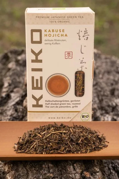 Hojicha Gerösteter Grüntee von Keiko, Verpackung, Bio aus Kagoshima