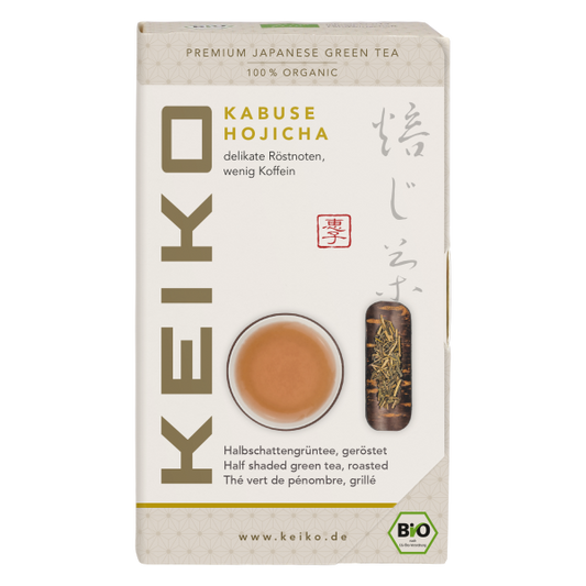 Hojicha Gerösteter Grüntee | Nussig-warme Röstaromen | Kabusecha Bio aus Kagoshima | Ganzjährig heiß oder kalt