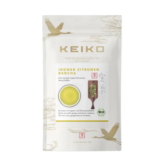 Ingwer-Zitronen Bancha | Frisch-würziger Herbst-Bancha | Niedrigkoffein für Familie | Zu Essen & kalt erfrischend