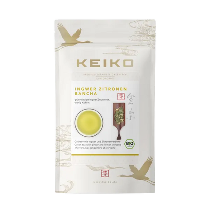 Ingwer-Zitronen Bancha aus dem KEIKO Grüntee-Kennenlernset, frisch-würzig