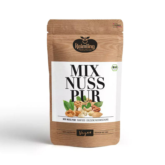 Raw Organic Nut Mix | Premium Raw Food Specialties | Pecan, Macadamia & Cashew | Crunchy and Natural for Snacks & Bowls