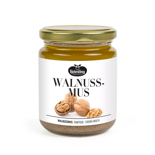 Raw Organic Walnut Butter | Creamy and nutty, made from organic walnuts | Rich in Omega-3 and vitamins | Stone-milled, raw food quality