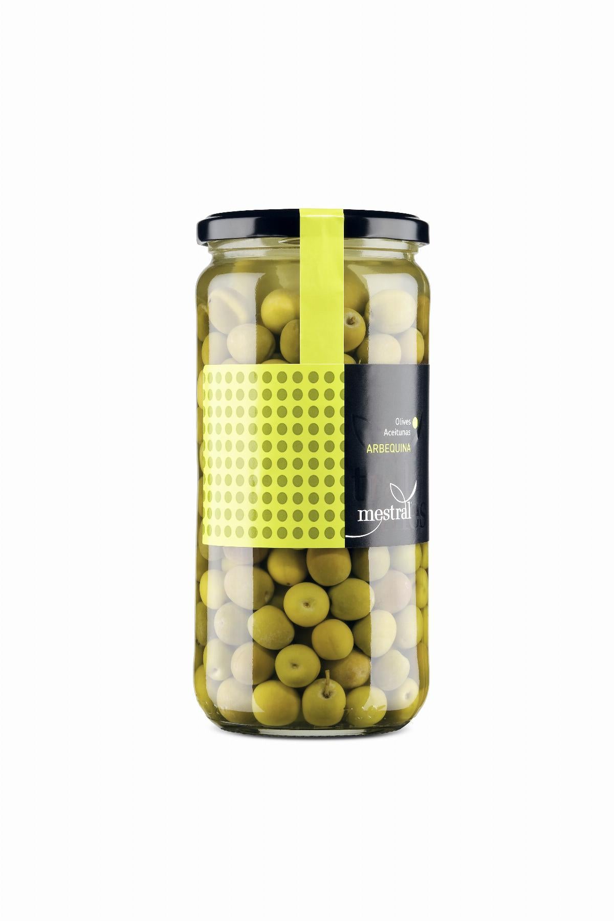 Mestral Arbequina-Tafeloliven im 440 g Glas