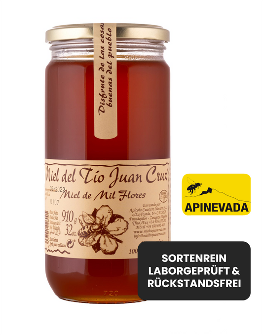 Blütenhonig der spanischen Sommerwiesen | 910-g-Glas