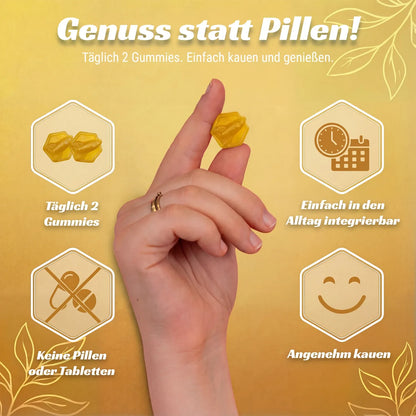 Bio Focus Fruchtgummis | Pflanzliches Koffein aus Grünem Tee & Guarana | Ginkgo, Ginseng und Rosmarin fördern die geistige Leistungsfähigkeit | Vegan & Glutenfrei | Hergestellt in Deutschland & laborgeprüft | Vorrat für 1 Monat