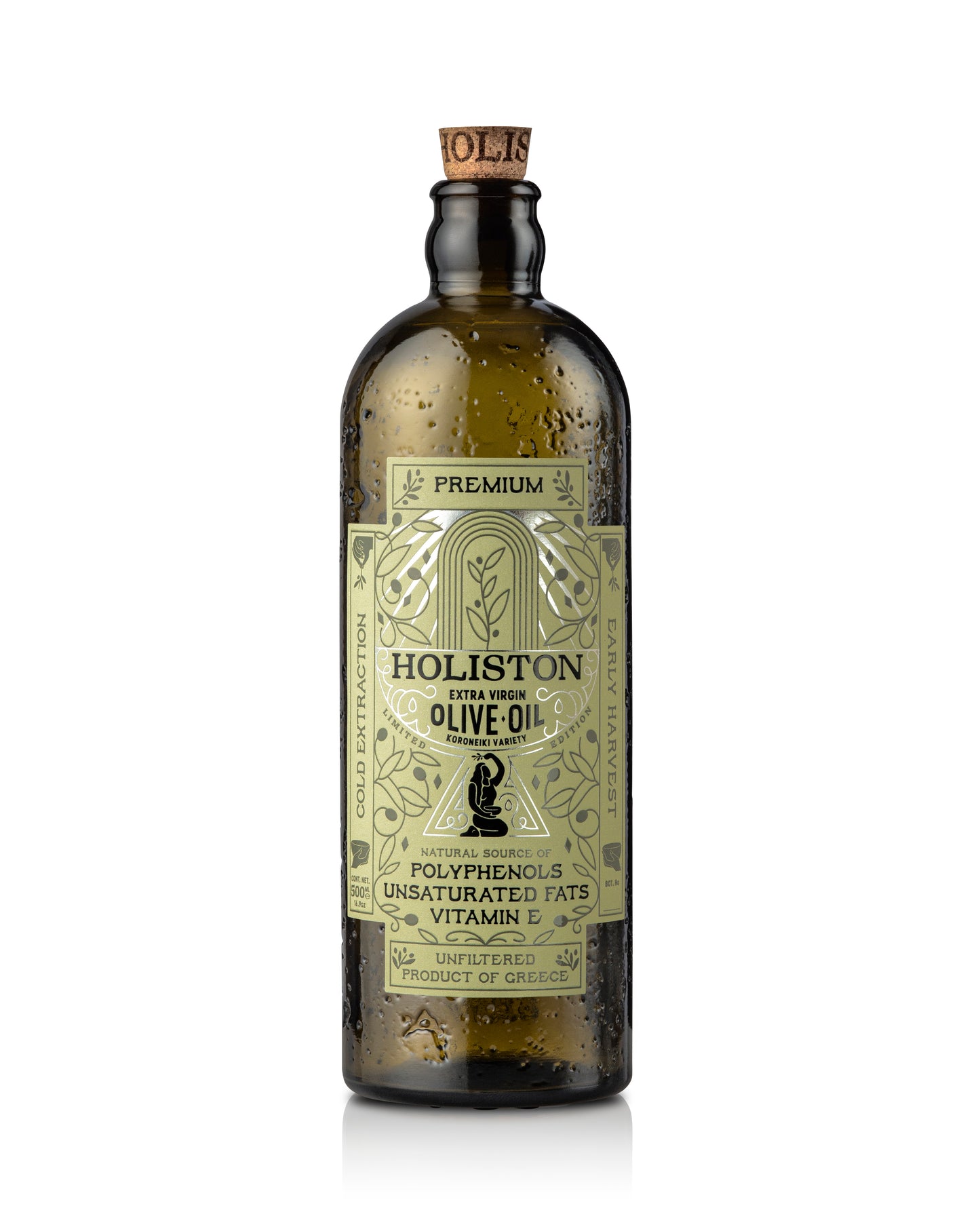 Holiston Premium Olivenöl nativ extra aus Rhodos, Flasche, 500 ml