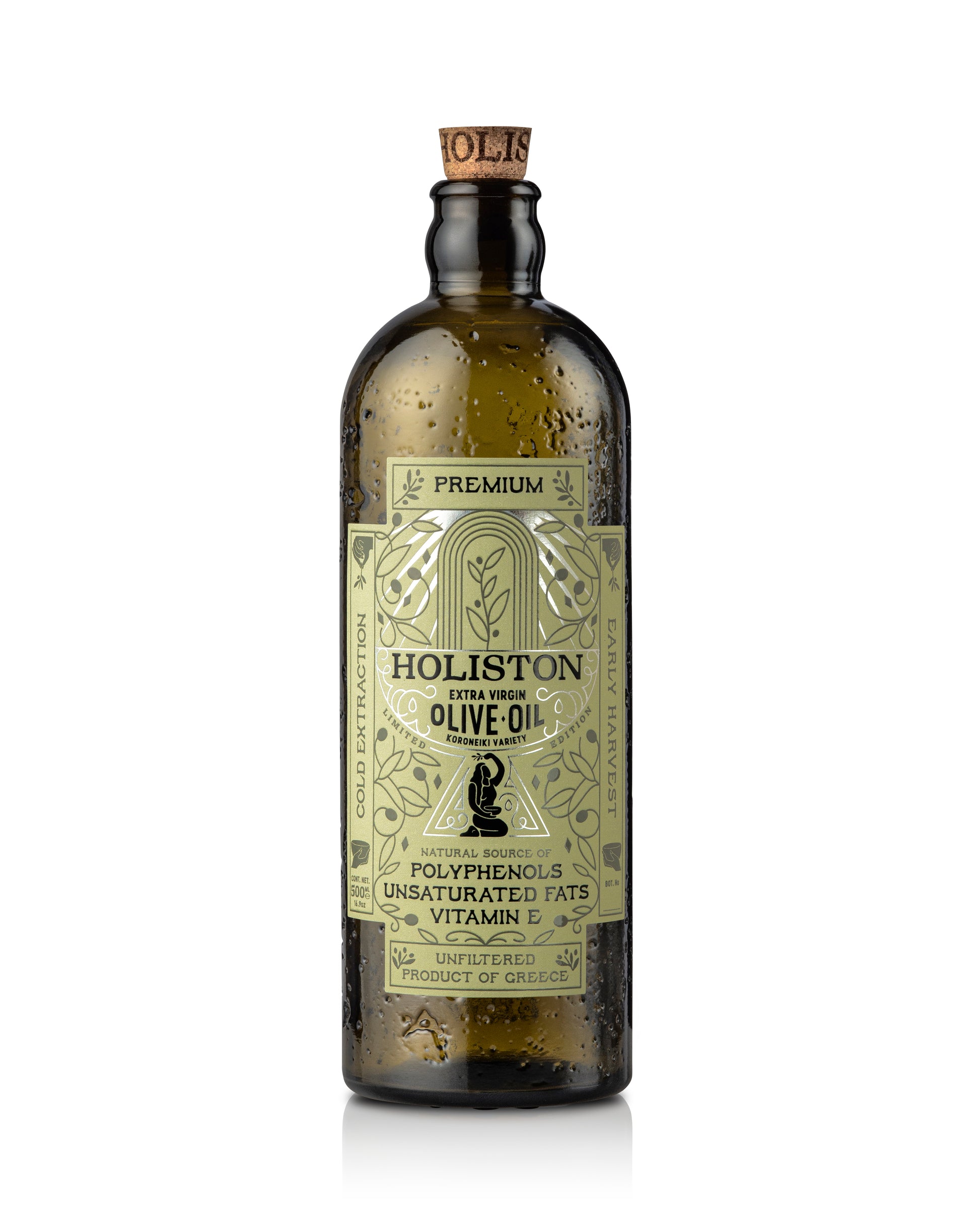 Holiston Premium Olivenöl nativ extra aus Rhodos, Flasche, 500 ml