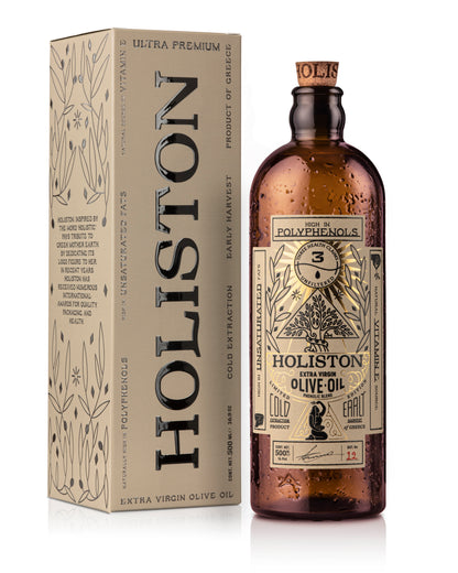 Olivenöl nativ extra von Holiston, Flasche, ungefiltert, 500 ml