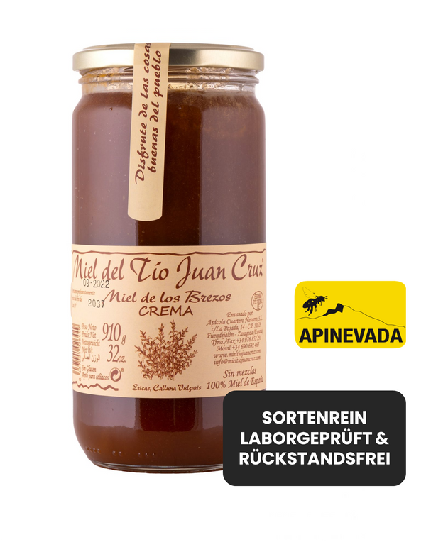 Creamy heather honey from Spain's mountain heaths | 910g jar