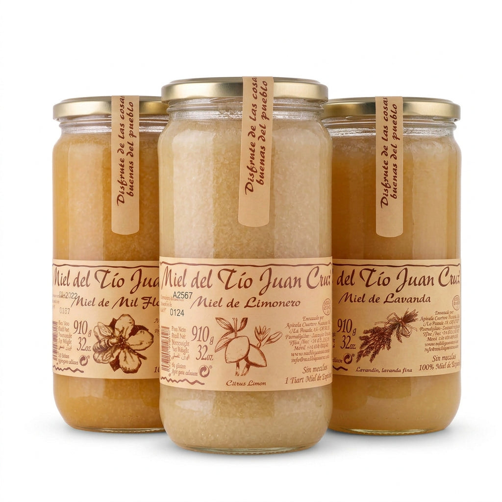 Honig-Trio | 3 Sorten je 910 g | Sommerwiese · Zitronenblüte · Lavendel