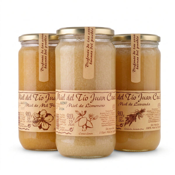 Honig-Trio | 3 Sorten je 910 g | Sommerwiese · Zitronenblüte · Lavendel