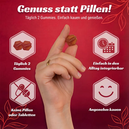 Bio Immun Fruchtgummis | Stärkung des Immunsystems durch Vitamin C aus Hagebutte, Zink & Guave | Entzündungshemmend durch Ingwer, Echinacea & Propolis | Bio-zertifiziert | Hergestellt in Deutschland | Vorrat für 1 Monat