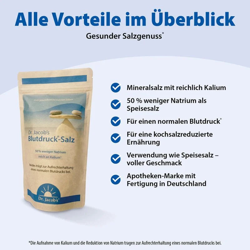 Dr. Jacobs Blutdruck-Salz, Beutel, 500 g