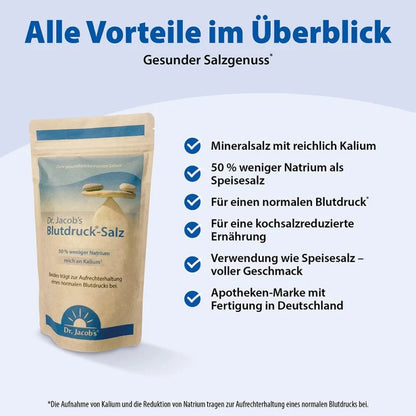 Dr. Jacobs Blutdruck-Salz, Beutel, 500 g