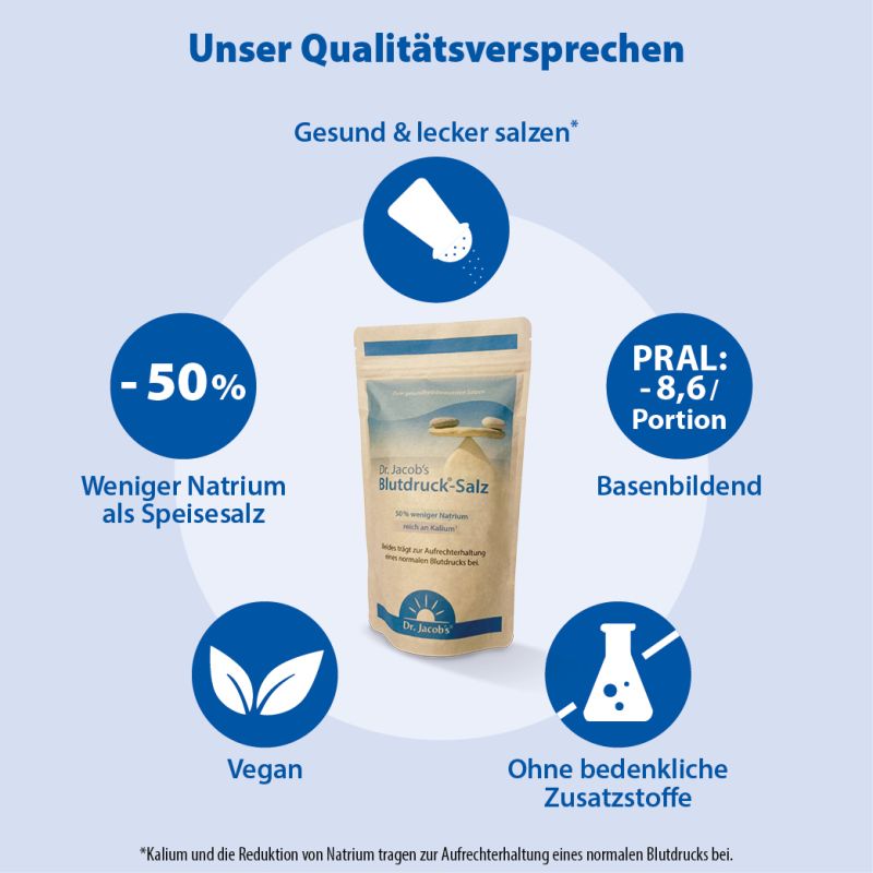 Dr. Jacobs Blutdruck-Salz, Beutel, 500 g