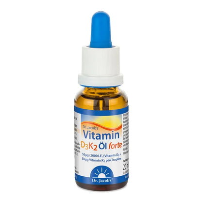 Dr. Jacobs Vitamin D3K2 Öl forte, Flasche, 20 ml
