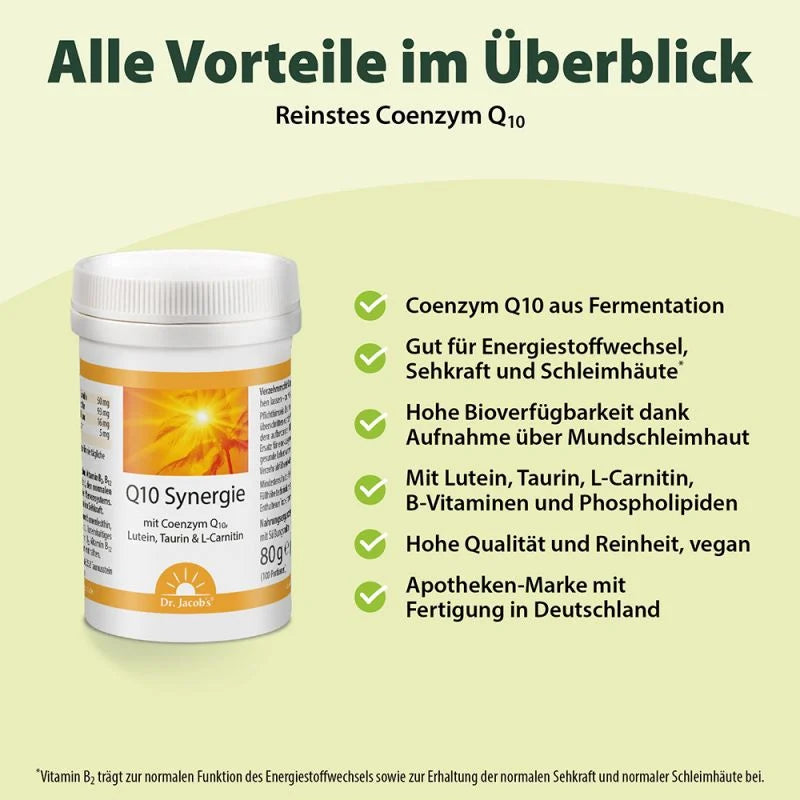 Q10 Synergie Pulver von Dr. Jacobs, Dose, 80 g