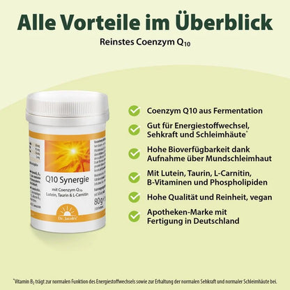 Q10 Synergie Pulver von Dr. Jacobs, Dose, 80 g