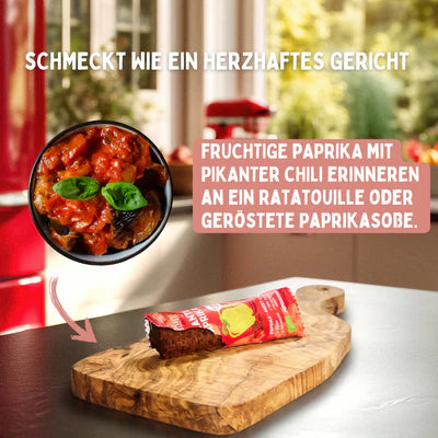 Spicy Paprika Bars | Organic Paprika with Chili & Seeds | Flavorful & High in Fiber | Vegan