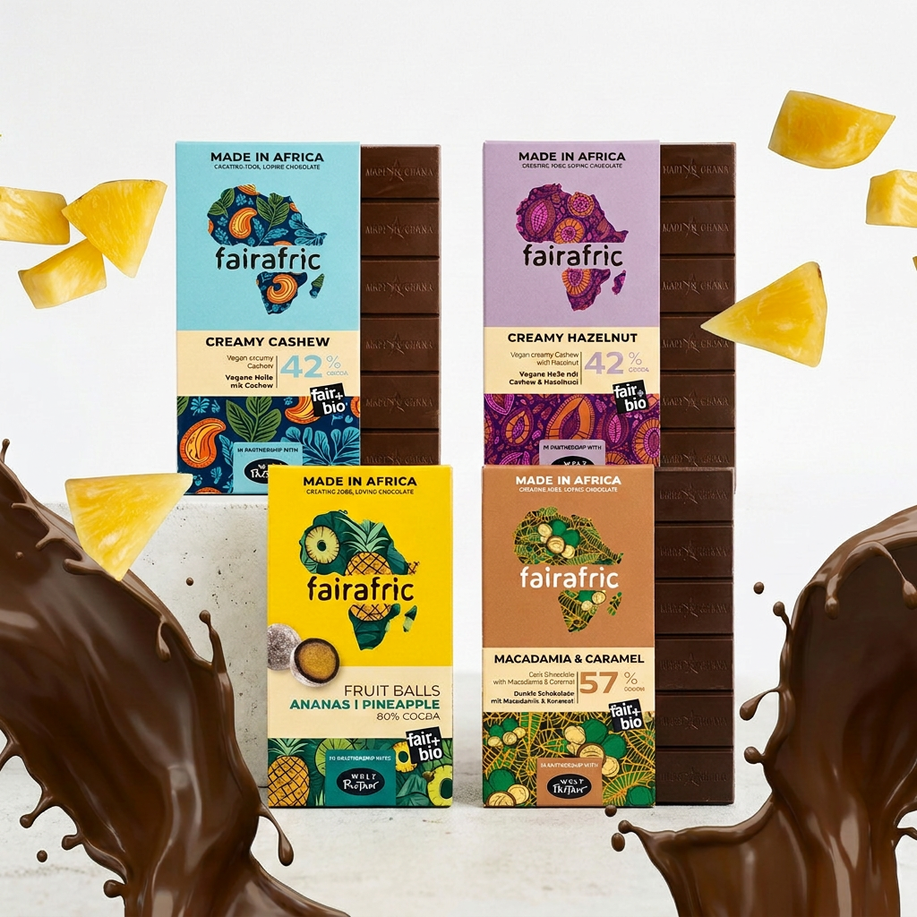 Bio Schokoladen & Frucht-Set von fairafric, 8er-Set