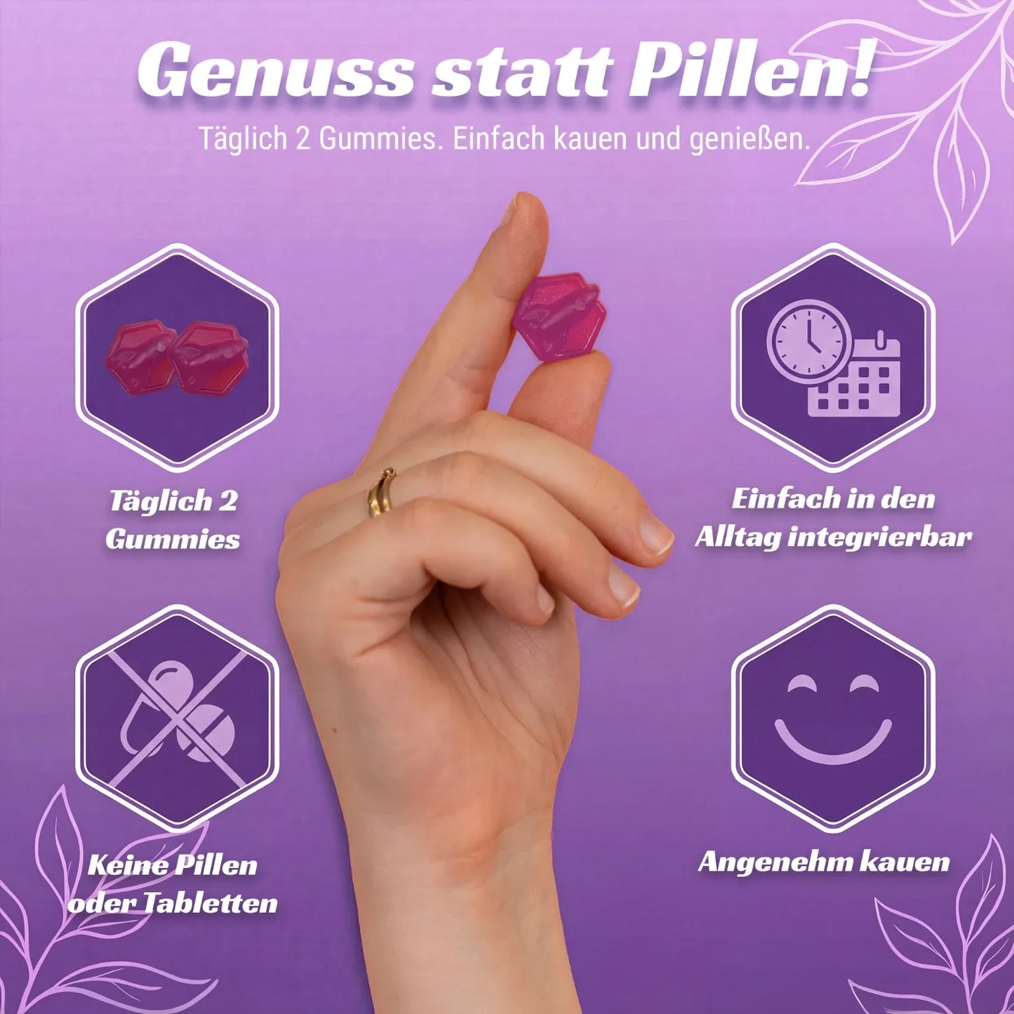 Bio Sleep Fruchtgummi | Melatonin & Baldriansaft für schnelleres Einschlafen | Sauerkirschenpulver für Entspannung | Vegan & Glutenfrei | Vorrat für 1 Monat