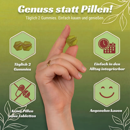 Bio Superfoods Fruchtgummis | 16 Bio-Gemüsesorten als Pulvermix | Vitamin C aus Hagebutte, Zink aus Guave, Folsäure aus Zitronen-Extrakt zur Stärkung des Immunsystems | Vegan & Glutenfrei | Vorrat für 1 Monat