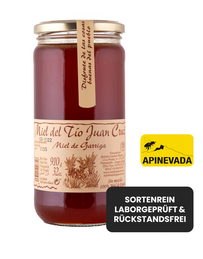 Garrigue-Wildkräuterhonig aus Spaniens Mittelmeerbuschland | 910-g-Glas