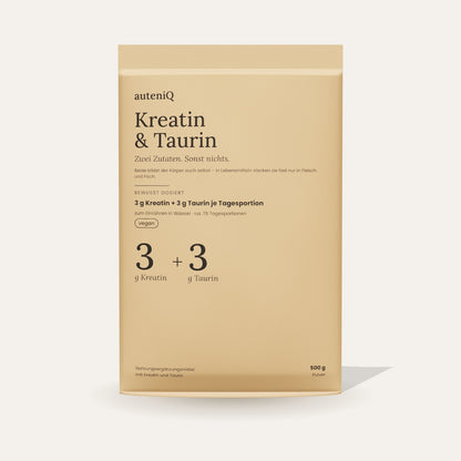 Kreatin & Taurin – Vorderseite