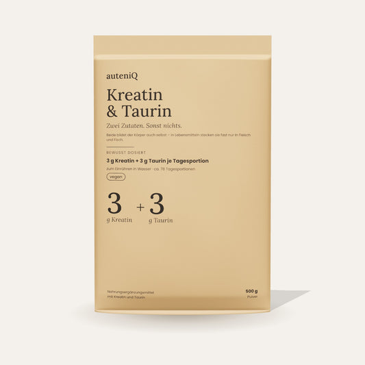 Kreatin & Taurin – Vorderseite