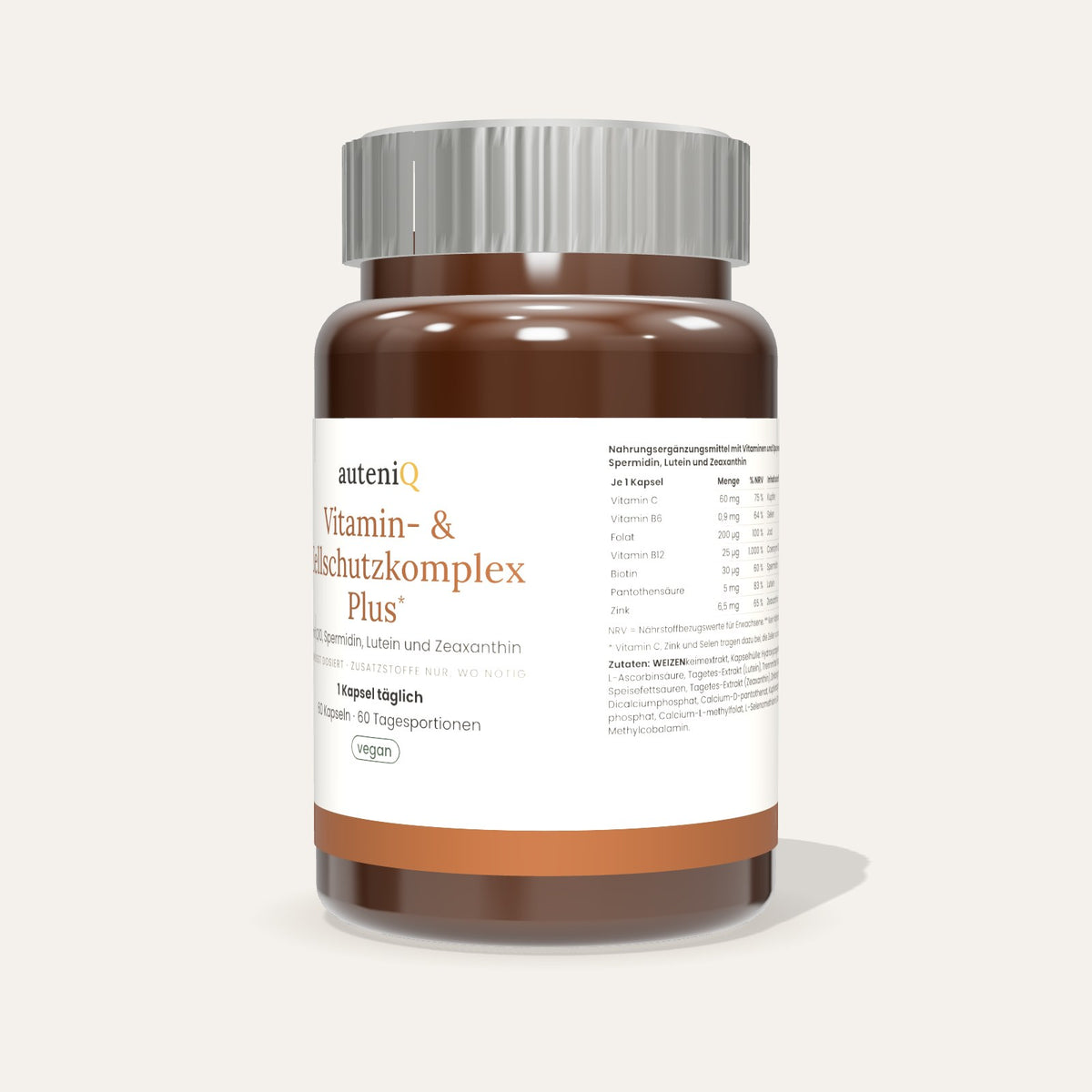 Vitamin- & Zellschutzkomplex Plus – schräg von vorne