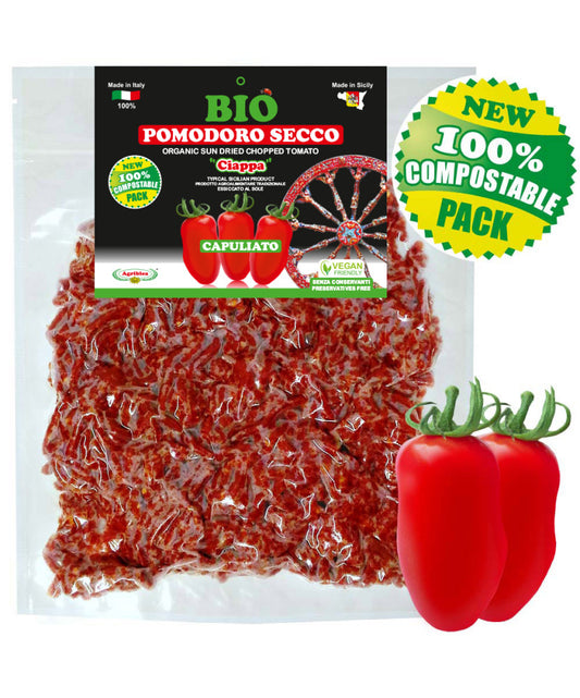 Capuliato “Ciappa” | Organic sun-dried tomatoes, finely chopped, 350 g 