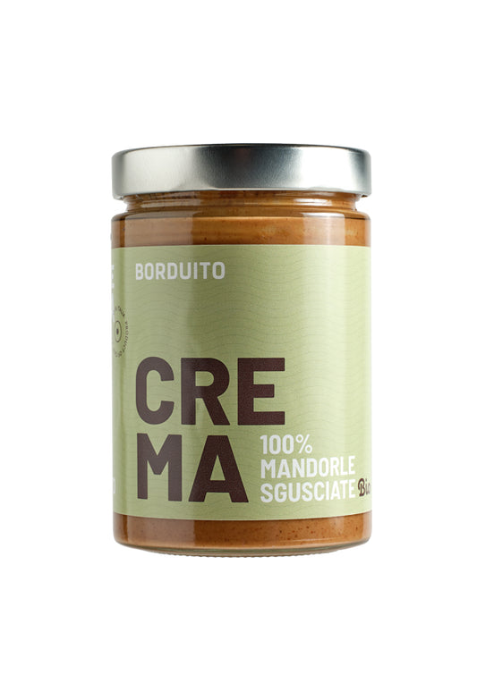 Bio-Mandelcreme braune Sorte von Borduito, Glas, 500 g