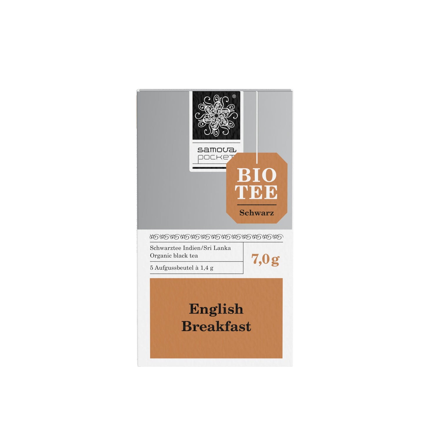 samova English Breakfast Express Pocket – Frontansicht
