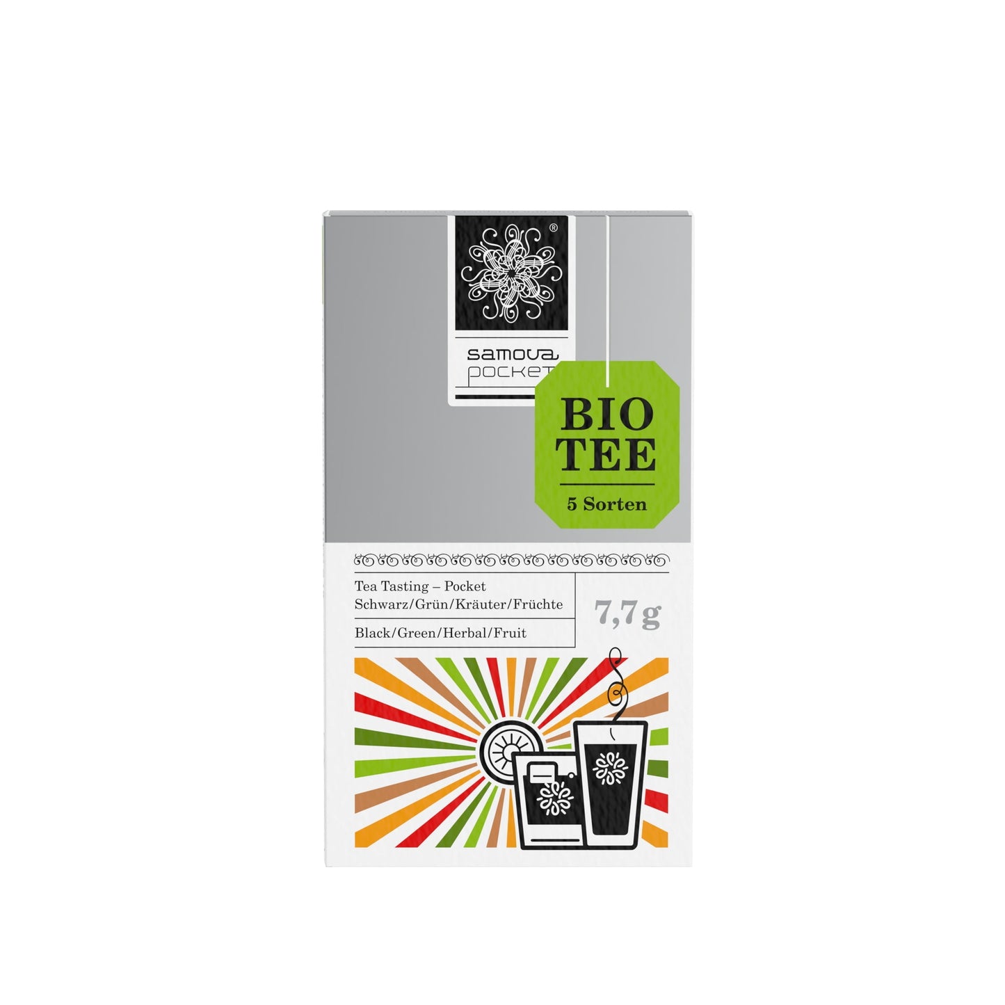 samova Tea Tasting Express Pocket – Frontansicht