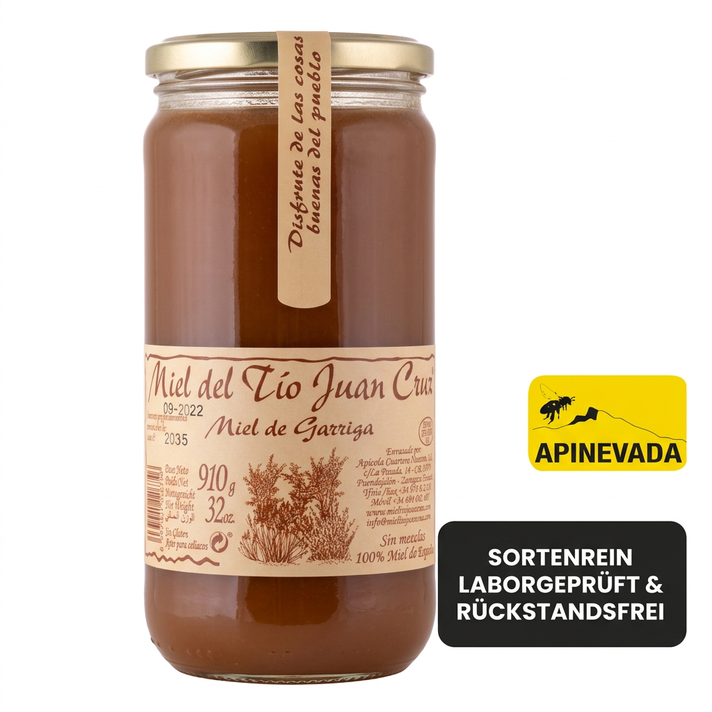 Garrigue-Wildkräuterhonig aus Spaniens Mittelmeerbuschland | 910-g-Glas