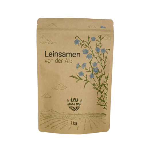 Leinsamen aus der Schwäbischen Alb | Reich an Omega-3-Säuren, Ballaststoffen & Proteinen | 1 kg