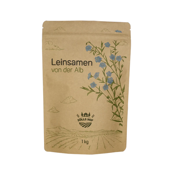Flaxseed from the Swabian Alps | Rich in Omega-3 fatty acids, fiber & protein | 1 kg