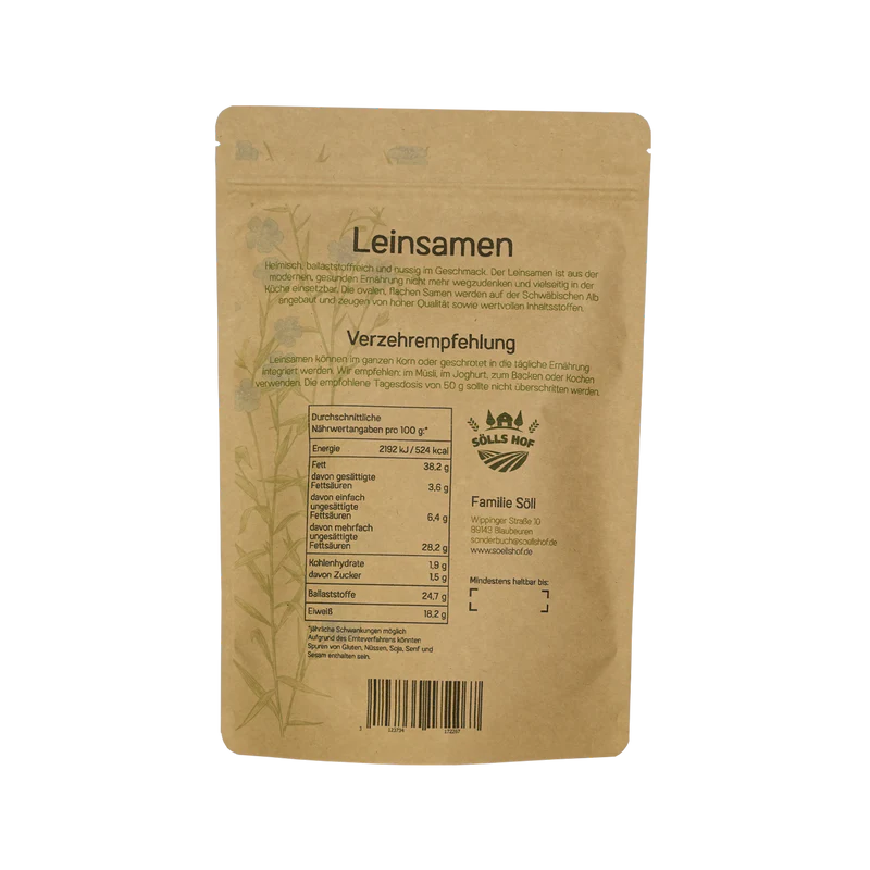 Flaxseed from the Swabian Alps | Rich in Omega-3 fatty acids, fiber & protein | 1 kg