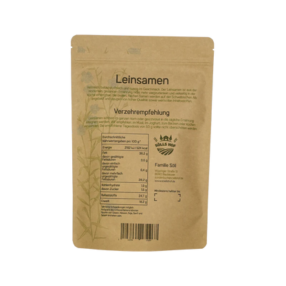 Flaxseed from the Swabian Alps | Rich in Omega-3 fatty acids, fiber & protein | 1 kg